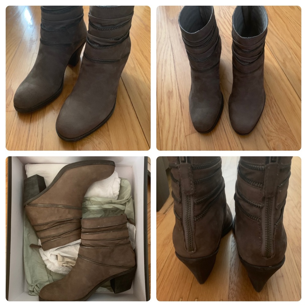 New Eileen Fisher Elephant Tumbled Nubuck …